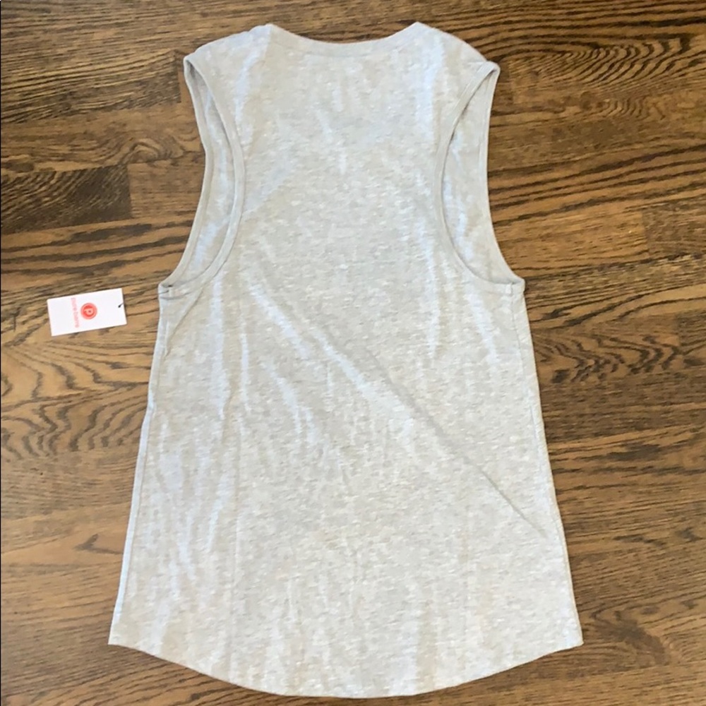 Pure Barre Grey Tank with White Circle P - Picture 2 of 3